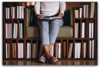 biblioteca personal en casa